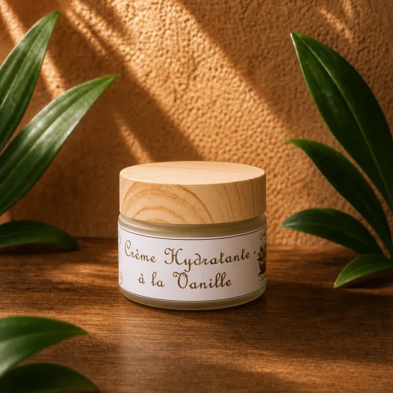 Crème hydratante vanille — pot de 50 ml
